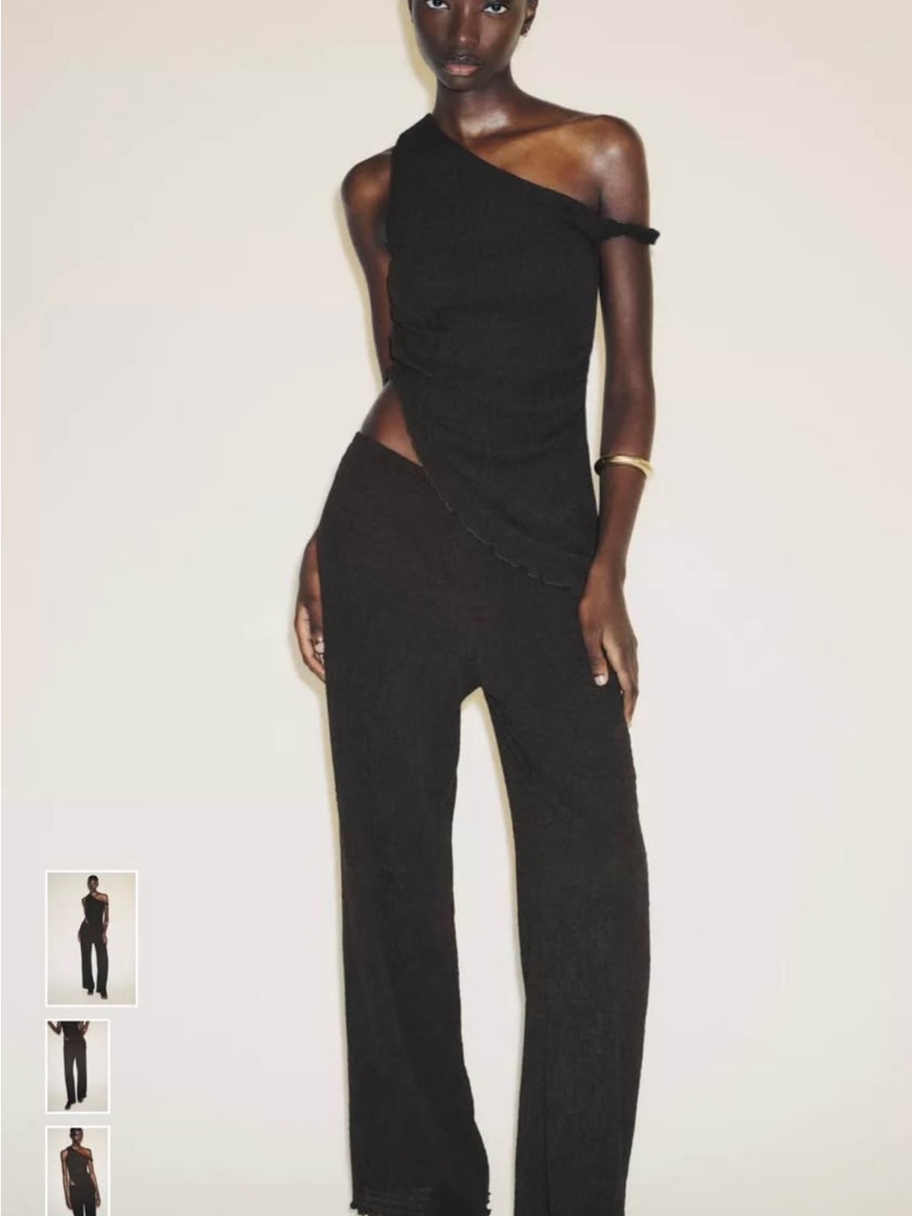 Zara lightweight dark brown pants in M